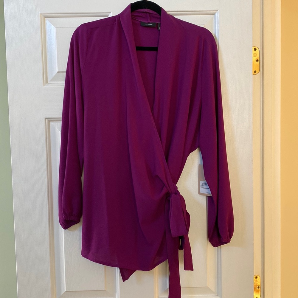 Halogen Wrap Blouse